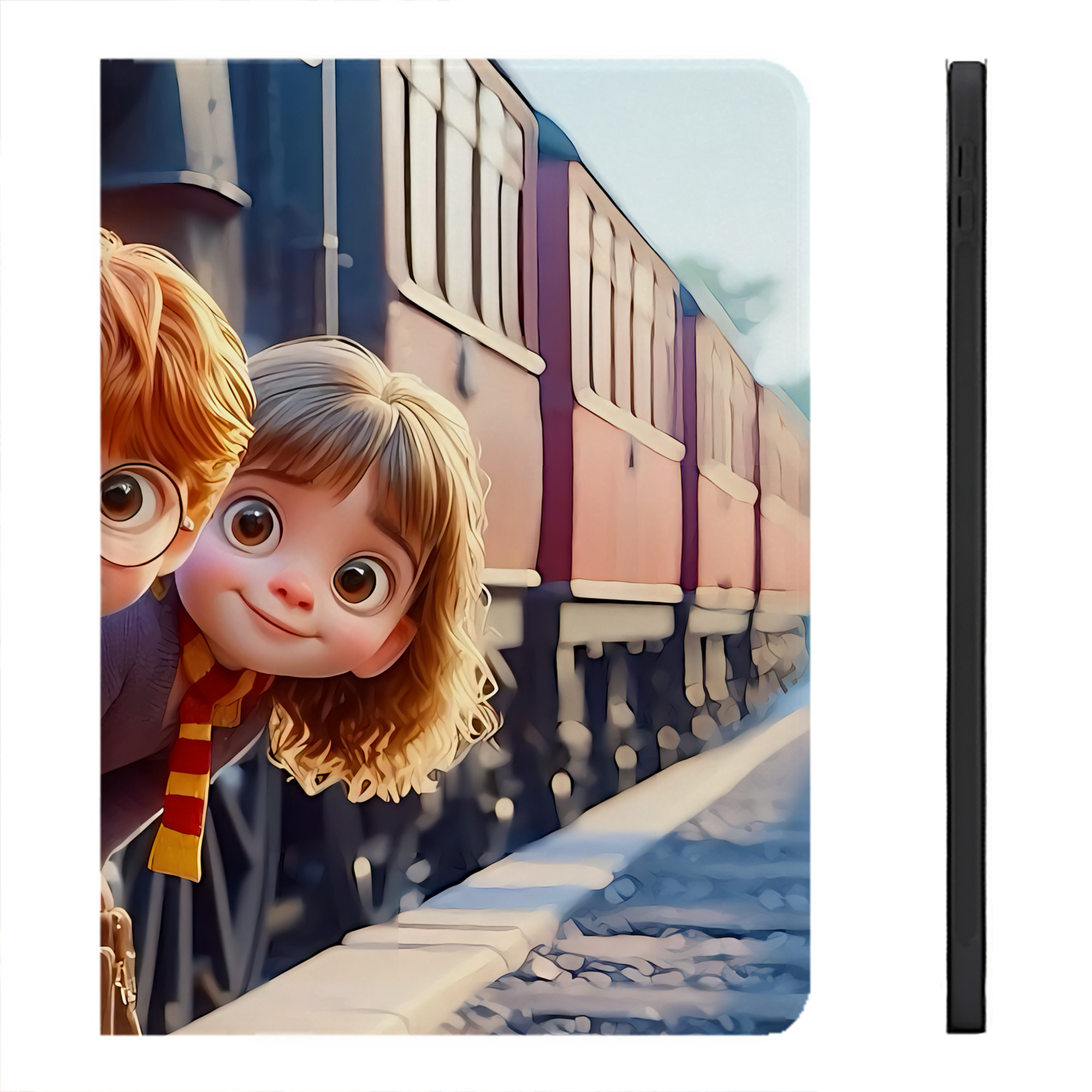 （画像用） Harry Potter ハリー・ポッターシリーズ IPadケース ペンホルダー付き ブックスタイルデザイン